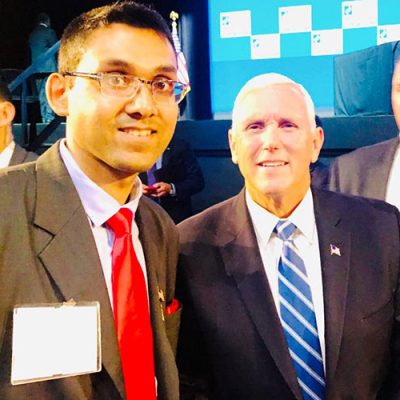 Monish was privileged in meeting the Former Vice President of the United States of America. It was a great moment of learning for him. This helped him in learning about manufacturing.
