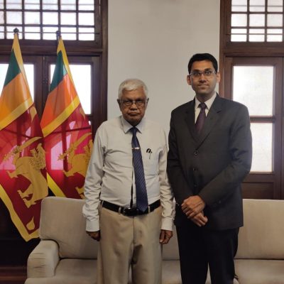 VIII) Monish was honored to visit PMO of Sri Lanka to share new developments taking place in India